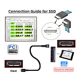 PCIE Oculink SFF 8611 4I 42P to SFF-8611 4I 90 Degree Server High Speed Cable 0.5M/1M
