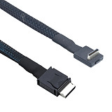 PCIE Oculink SFF 8611 4I 42P to SFF-8611 4I 90 Degree Server High Speed Cable 0.5M/1M