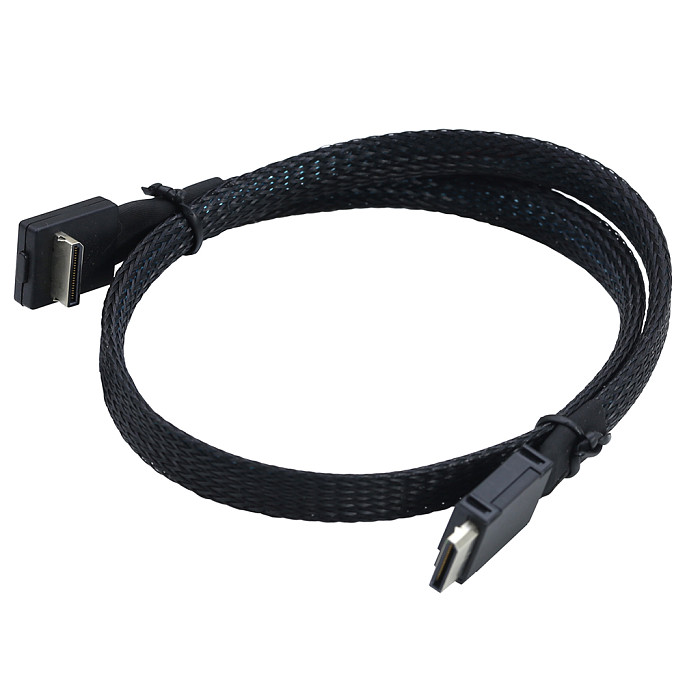 PCIE Oculink SFF 8611 4I 42P to SFF-8611 4I 90 Degree Server High Speed Cable 0.5M/1M
