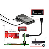 PCIE Oculink SFF 8611 4I 42P to SFF-8611 4I 90 Degree Server High Speed Cable 0.5M/1M