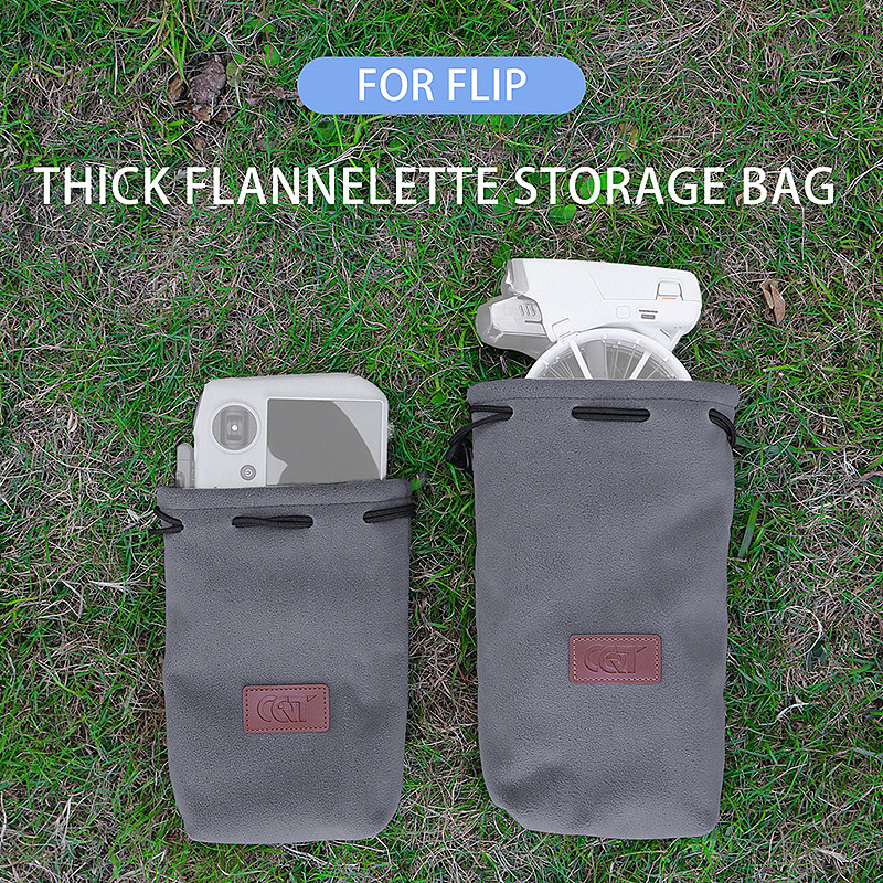 Storage Bag for Dji FLIP drones Body Soft Pouch Bag Remote Control Portable Handbag Travel Carrying Case Drawstring Closure