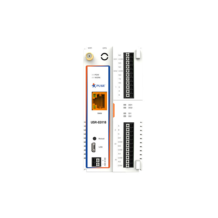 USR-EG118 Arduino Open Source IoT Gateway ESP32 Chipset C Language SDK Arduino IDE Development with 1* RS485/RS232 Serial Port