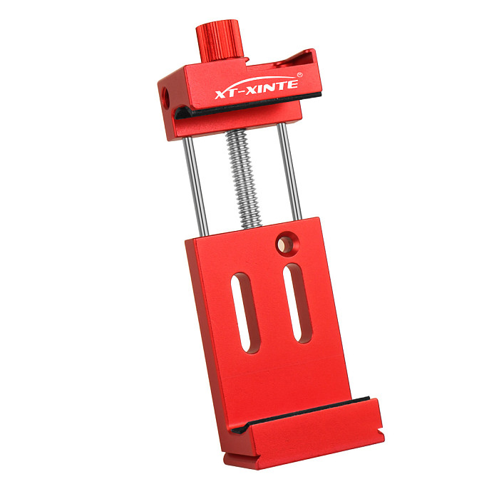 XINTE Aluminum Phone Holder 1/4  Arri Holes Slot Expansion Interface CNC Cold Shoe Mount Bracket Fixed Clip1/4 3/8 Phone Tripod Clamp