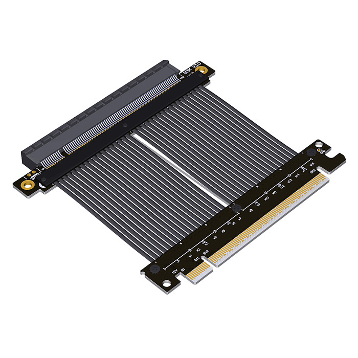 ADT-Link PCIe 4.0 x16 Riser Cable Cord Flexible flat cable Extension Cable PCI-E For ATX Chassis Graphics Card 15CM