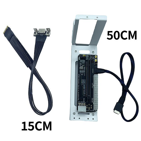 Oculink external graphics dock PCIE 4.0X4 GDP handheld laptop M.2 external expansion dock 8611 line direct connection -50cm/80CM direct connection adapter board DOCK-OC6+ bracket M.2 to Oculink extension cable