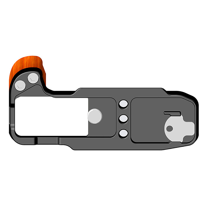 Camera Wood Hand Grip Handle Aluminum Base Quick Release Plate Board for Fujifilm XM5 Fuji X-M5 L Board L-Shape Mount