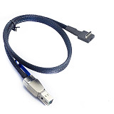 PCIE OCuLink 4i SFF-8611 90 degree to SFF-HD 8644 4I server connection cable adapter cord
