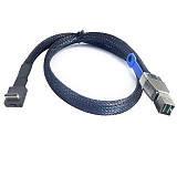 PCIE OCuLink 4i SFF-8611 90 degree to SFF-HD 8644 4I server connection cable adapter cord