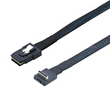 PCIE Oculink SFF-8611 4I 90 degree to MINI SAS SFF-8087 server connection cable adapter cord