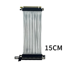 PCIE 5.0 X16 GPU graphics card Extension Cable PCI-E 5.0 Gen5 Riser Cable 270 degree GPU adapter silver plated wire
