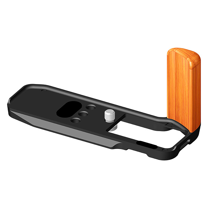 Camera Wood Hand Grip Handle Aluminum Base Quick Release Plate Board for Fujifilm XM5 Fuji X-M5 L Board L-Shape Mount