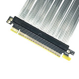 PCIE 5.0 X16 GPU graphics card Extension Cable PCI-E 5.0 Gen5 Riser Cable 270 degree GPU adapter silver plated wire