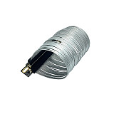 PCIE 5.0 X16 GPU graphics card Extension Cable PCI-E 5.0 Gen5 Riser Cable 270 degree GPU adapter silver plated wire