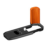 Camera Wood Hand Grip Handle Aluminum Base Quick Release Plate Board for Fujifilm XM5 Fuji X-M5 L Board L-Shape Mount