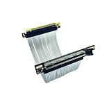 PCIE 5.0 X16 GPU graphics card Extension Cable PCI-E 5.0 Gen5 Riser Cable 270 degree GPU adapter silver plated wire