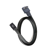 PCIE Oculink SFF 8611 4I 32P 90 degree to SFF-8643 server internal connection cable