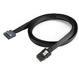 PCIE Oculink SFF-8611 4I 90 degree to MINI SAS SFF-8087 server connection cable adapter cord