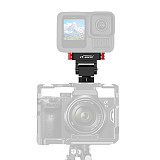 XT-XINTE Aluminum Alloy Sports camera magnetic quick release cold shoe bracket base Adapter Fix Mount for GOPRO 13 Action Camera Expansion for DSLR Camera rabbit cage
