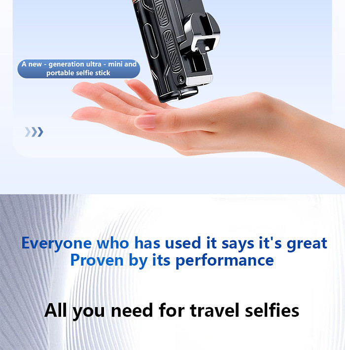JC25 Mini Selfie Stick 360° Rotation portable universal Tripod Gimbal Stabilizer For iPhone Phone Smartphone Live Outdoor Travel Photography