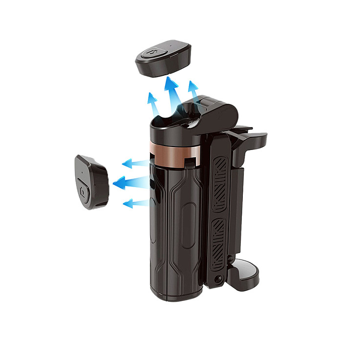 JC25 Mini Selfie Stick 360° Rotation portable universal Tripod Gimbal Stabilizer For iPhone Phone Smartphone Live Outdoor Travel Photography