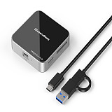 Blueendless Magnetic Expansion Dock 4K 60Hz HD USB3.2 Hub PD Phone Laptop Magnetic Conversion Expander Multiport Adapter SD/TF Card Hub