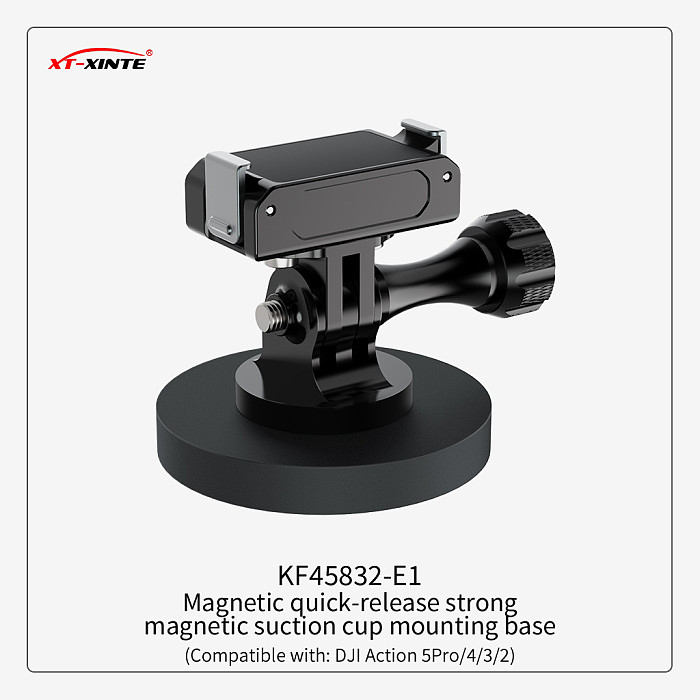 Quick Release bracket Magnetic suction cup Mount Charging Base for DJI OSMO 360 Action 5Pro/5/4/3/2 Sports Camera