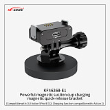 Quick Release bracket Magnetic suction cup Mount Charging Base for DJI OSMO 360 Action 5Pro/5/4/3/2 Sports Camera