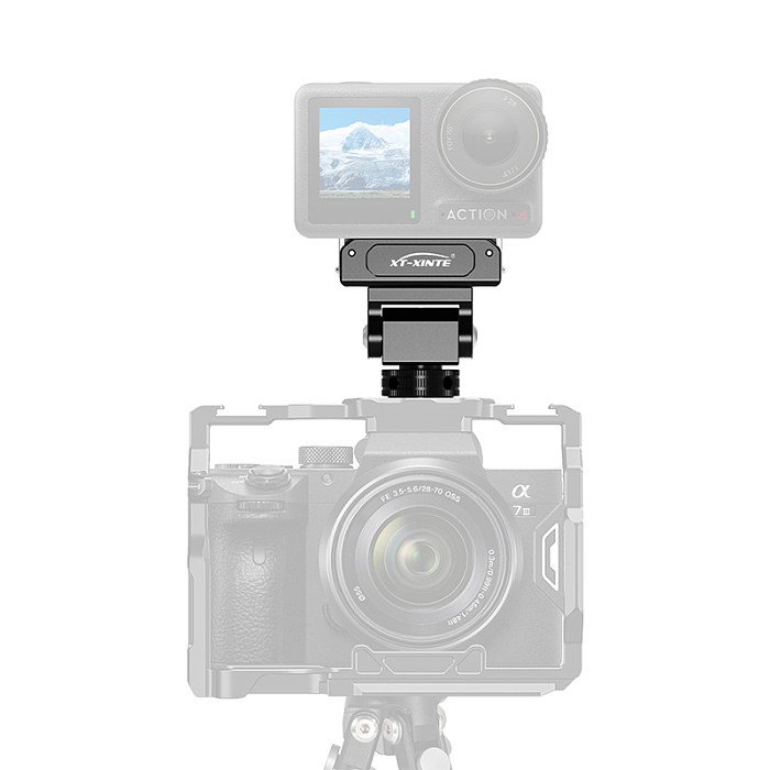 Magnetic Quick Install Cold Shoe Base Mount Adapter for DJI Action 5pro 4 3 2 Sports camera magnetic quick release cold shoe bracket 