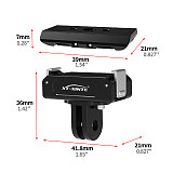 Aluminum Alloy 4 IN 1 Magnetic Quick Release Base Mount Adapter for DJI OSMO 360 Action 5 Sports Camera Expansion accessories