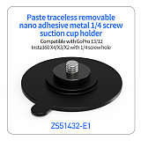 XT-XINTE Mobile Nano Adhesive Metal Suction Cup Holder For Car Suction Cup/Live Streaming Suction Cup/For Sports camera For GOPRO13/12/DJI OSMO 360 ACTION 5pro/Insta 360X4/X3/X2 And Other Camera Equipment Accessories