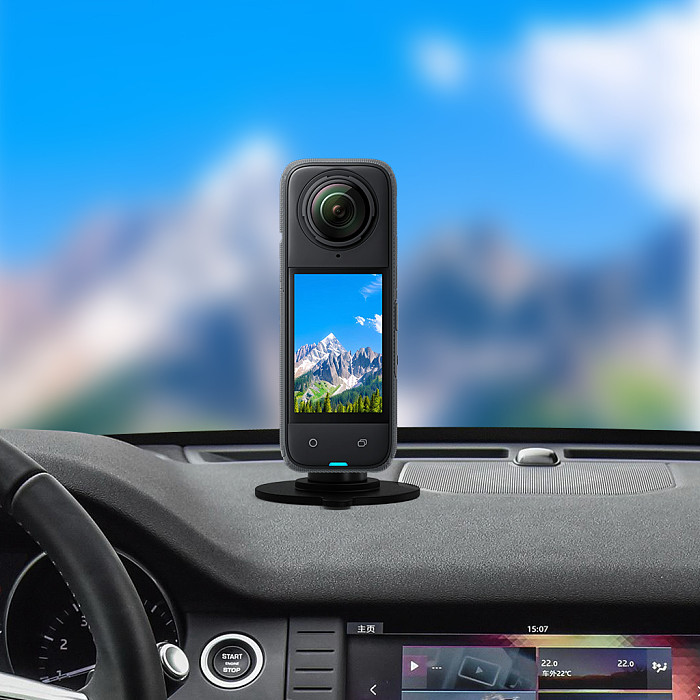 XT-XINTE Mobile Nano Adhesive Metal Suction Cup Holder For Car Suction Cup/Live Streaming Suction Cup/For Sports camera For GOPRO13/12/DJI OSMO 360 ACTION 5pro/Insta 360X4/X3/X2 And Other Camera Equipment Accessories