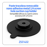 XT-XINTE Mobile Nano Adhesive Metal Suction Cup Holder For Car Suction Cup/Live Streaming Suction Cup/For Sports camera For GOPRO13/12/DJI OSMO 360 ACTION 5pro/Insta 360X4/X3/X2 And Other Camera Equipment Accessories