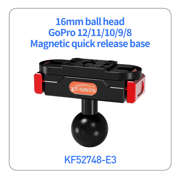Aluminum alloy magnetic quick release base Camera Bottom Replacement Seat Kit for GoPro13/12/11/10/9/8 camera replacement Parts