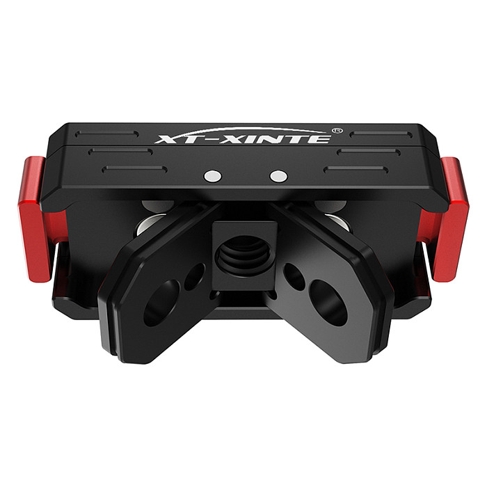 Aluminum Alloy Magnetic Mount Quick Release Base Bracket 2-Slot Adapter 1/4 Screw Connection for Insta360 Ace for Insta360 ACE Pro2/DJI OSMO 360 X3/X4 X5 X6 Action Camera Accessories