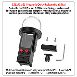 80m Diving Case For DJI Osmo Pocket 3 Magnetic Quick Release Aluminium Dive Waterproof Box Housing Case Protector Frame