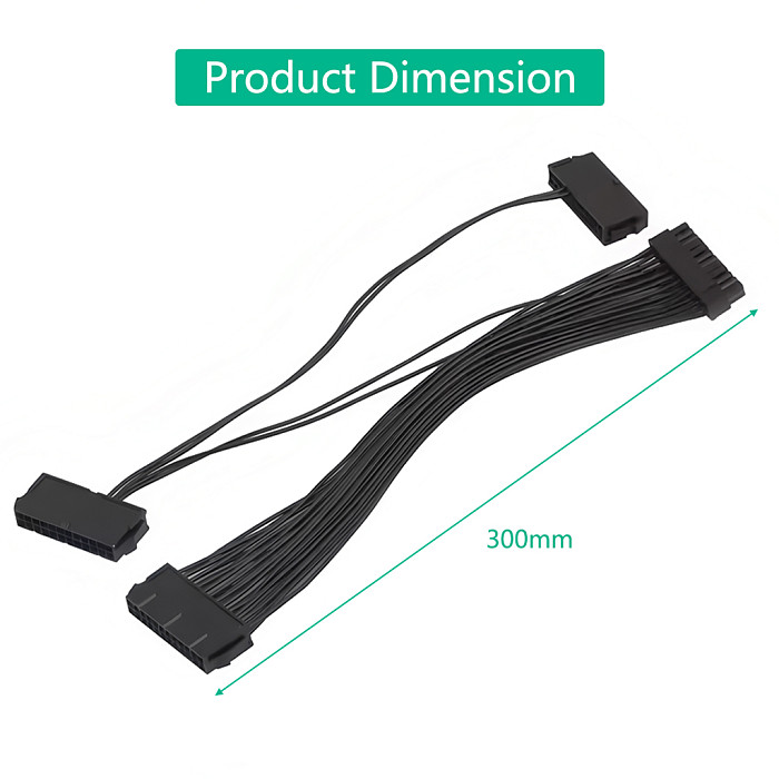 ATX 24 pin Power Supply Cable Synchronizer Male to Female ATX Motherboard Extension Cable for PC Computer Adapter