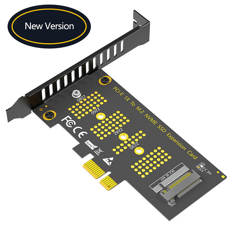 PCI-E 1X To M.2 NVME SSD Expansion Card Adapter NGFF M.2 Key M Slot Support 2230 2242 2260 2280 M.2 SSD