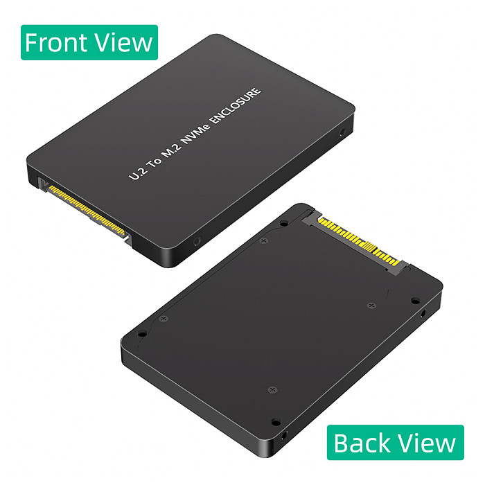 U.2 To M.2 NVMe ENCLOSURE U.2 SFF-8639 To NVMe SSD Aluminum Case for PC Desktop Computer