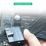 ATX 24 pin Power Supply Cable Synchronizer Male to Female ATX Motherboard Extension Cable for PC Computer Adapter