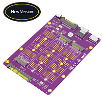3 in 1 Combo M.2 NGFF NVMe SSD to SFF-8611/8612/ 8654/and U.2(SFF-8639)For M.2(NGFF) NVMe 2230 2242 2260 2280
