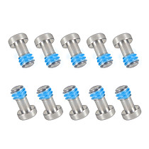10Pcs 1/4 -20 Screw Stainless Steel Hex Hexagon Socket for DSLR Camera Tripod Quick Release Plate Rig Photo Studio Accessories