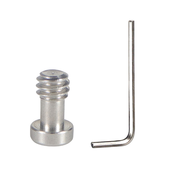 1sent 1/4 -20 Screw Stainless Steel Hex Hexagon Socket for DSLR Camera Tripod Quick Release Plate Rig Photo Studio Accessories