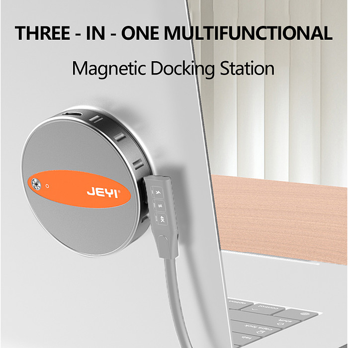 JEYI magnetic hard drive box for 2230 M.2 NVMe SSD Enclosure External Mini DP 3 in 1 Multifunctional Magnetic Docking Station Screen casting expansion