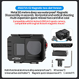 Aluminum Alloy 80 meters waterproof Diving Case with Magnetic Quick Release Multi-expansion Mount Adapter for DJI Action5PRO/4/3 Sports Camera Protective Housing