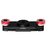 Aluminum Backpack Strap Clip Universal 360° Rotation 1/4 Ballhead Mount Fast Install Plate for DJI OSMO 360 GoPro Hero 13 DSLR Camera Photography