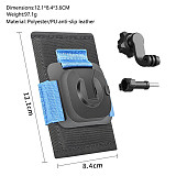 Durable Hook & Loop Fastener Backpack Clip for Gopro DJI Action5 Insta360 Action Camera Shoulder strap fixing bracket