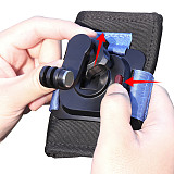 Durable Hook & Loop Fastener Backpack Clip for Gopro DJI Action5 Insta360 Action Camera Shoulder strap fixing bracket