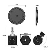 Mini spherical gimbal professional photography tripod gimbal live light stand monitor universal gimbal with 1/4 screw interface Magnetic suction head