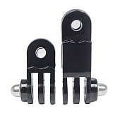 Helmet Fixed Mount with Straight Joint Long Screw for Gopro DJI Osmo Action Camera