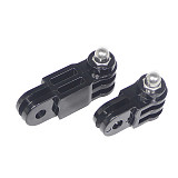 Helmet Fixed Mount with Straight Joint Long Screw for Gopro DJI Osmo Action Camera
